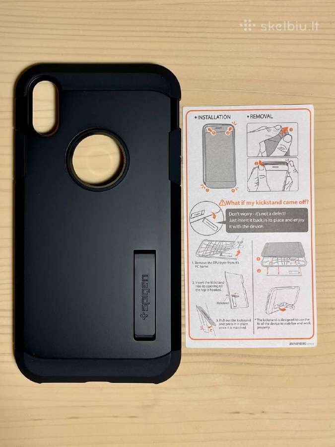 Spigen Tough Armor iPhone Xr Case Juodas - nuotraukos Nr. 4