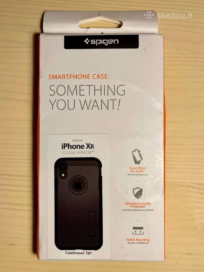 Spigen Tough Armor iPhone Xr Case Juodas