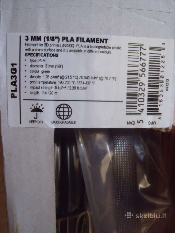 3D plastikas Pla3g1 zalias - nuotraukos Nr. 2