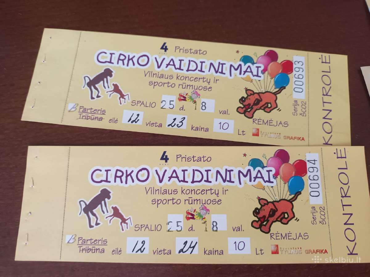 Cirko, krepsinio bilietai vilniaus sporto rumai - nuotraukos Nr. 9
