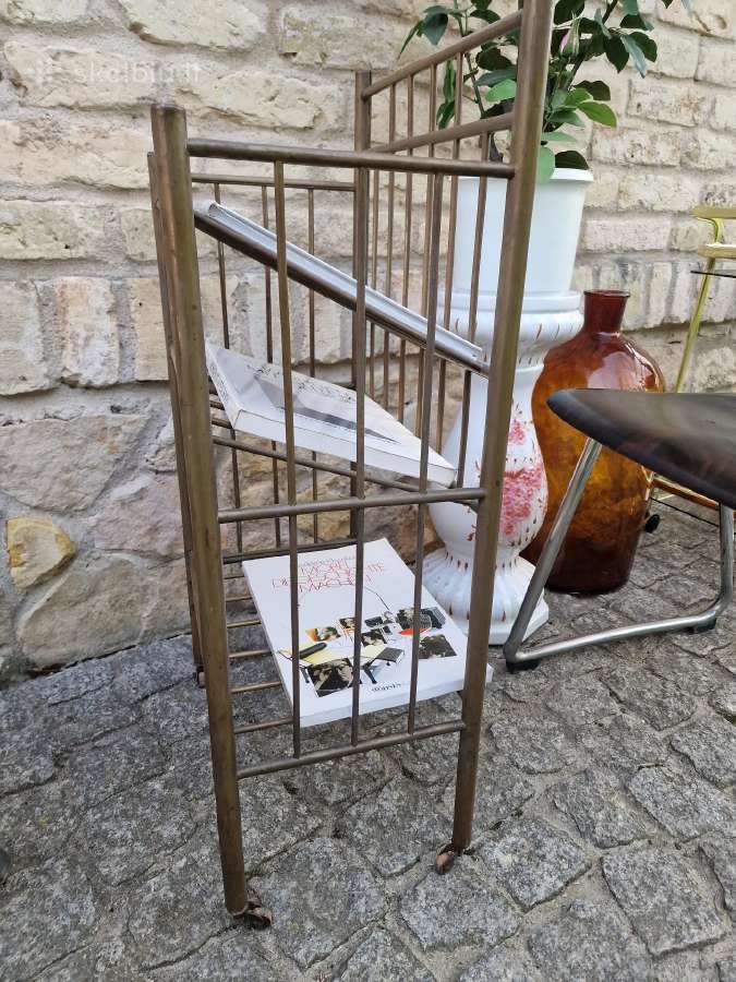 Vintažinė mid century žalvarinė etažerė - nuotraukos Nr. 6