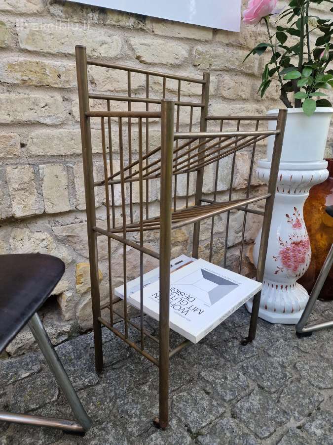 Vintažinė mid century žalvarinė etažerė - nuotraukos Nr. 9