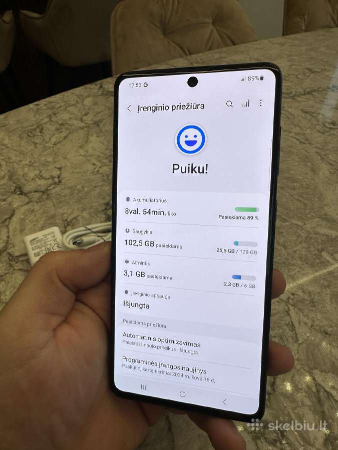 Samsung A71, 6/128gb - nuotraukos Nr. 3