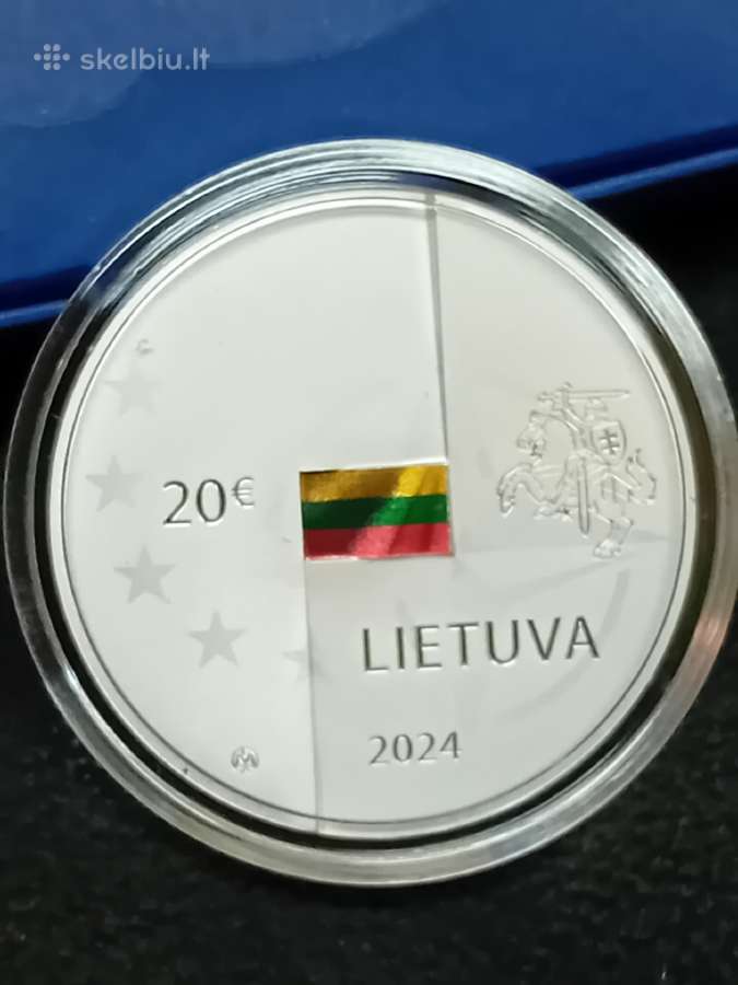 Sidabrinė 20 € moneta skirta narystei Nato - nuotraukos Nr. 2