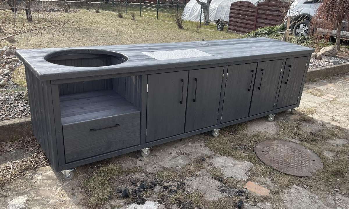 Kamado stalas Kamado kepsninė grilius - nuotraukos Nr. 33