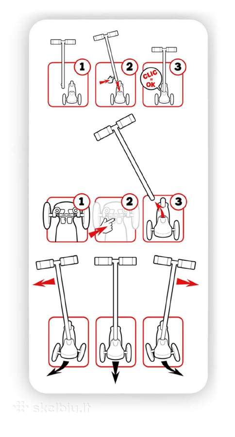 Naujas paspirtukas Räder Skids Control Mixte. Vaik - nuotraukos Nr. 8