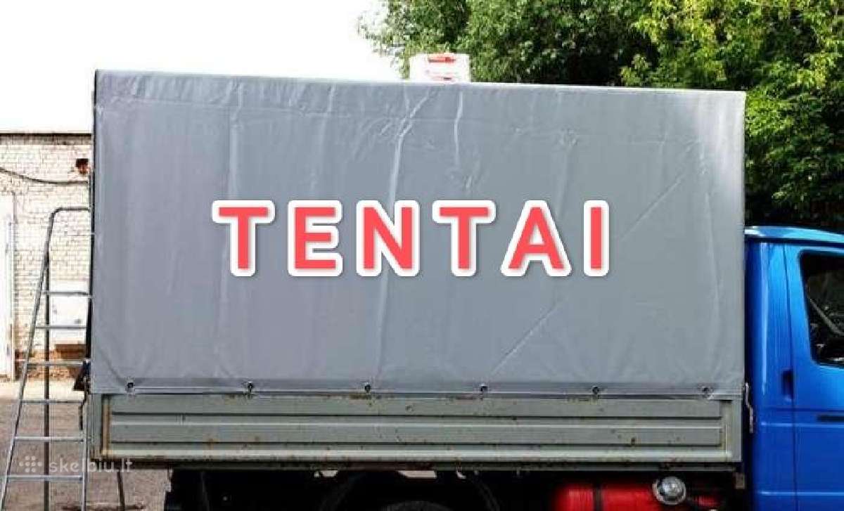 Tentai uzdangalai brezentai su tvirtinimo ziedais