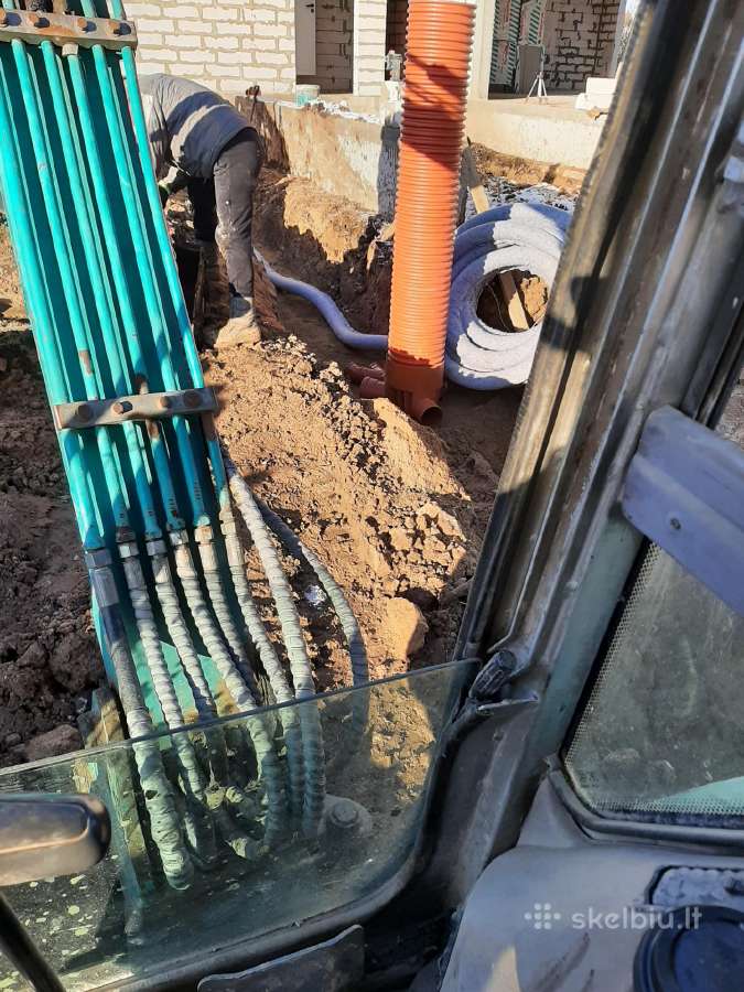 Griovimas su technika,pamatų šiltinim.,drenažas - nuotraukos Nr. 38