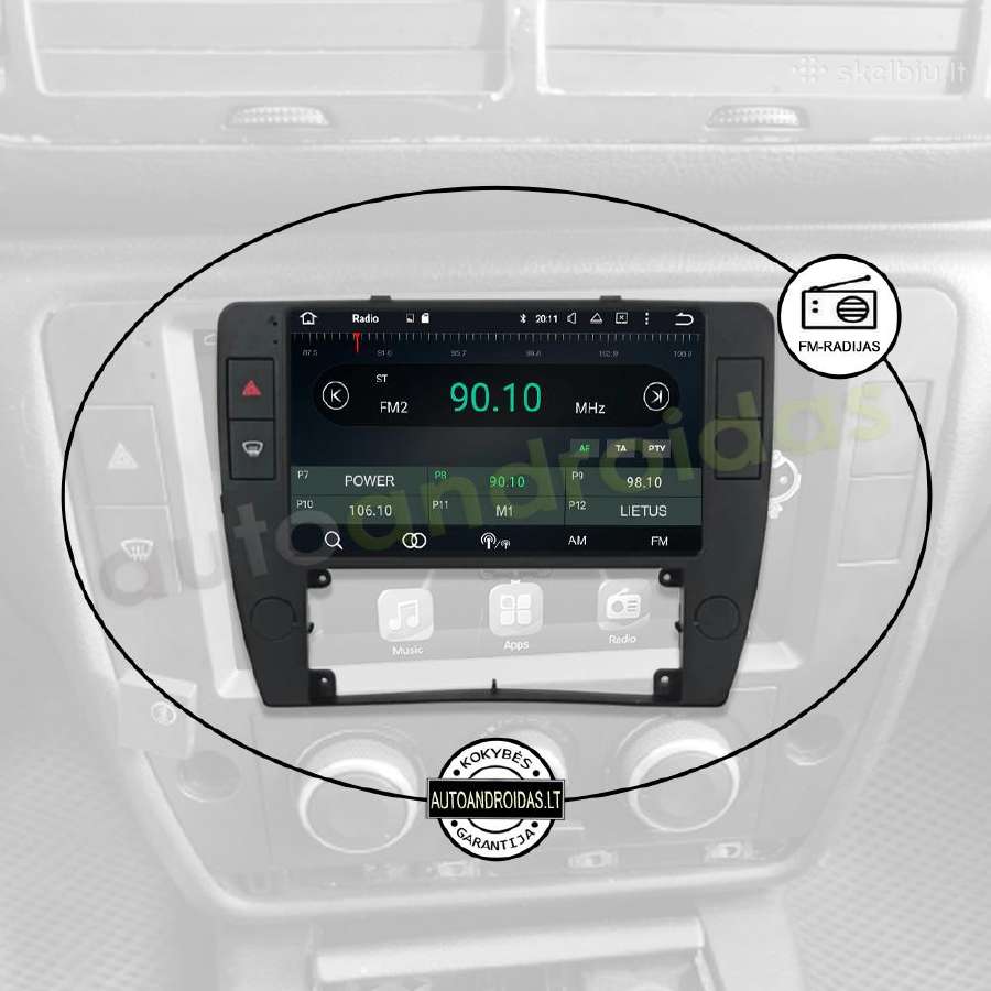 Volkswagen Passat B5 2004-07 Android multimedia - nuotraukos Nr. 4