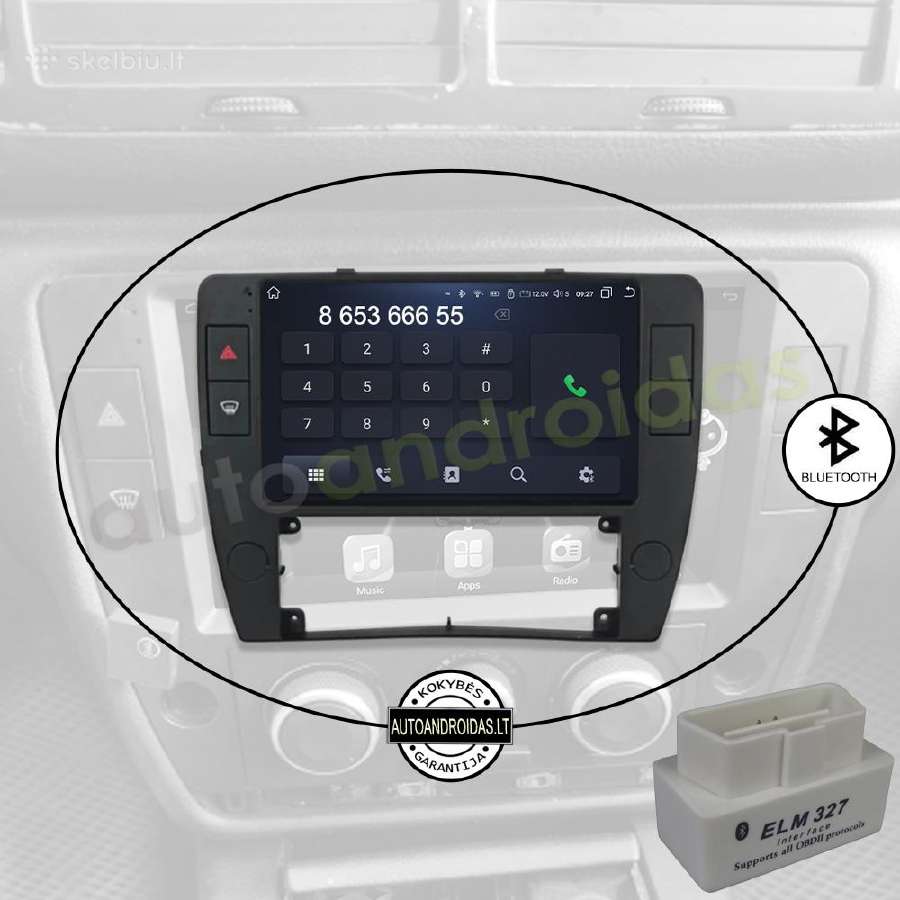 Volkswagen Passat B5 2004-07 Android multimedia - nuotraukos Nr. 5