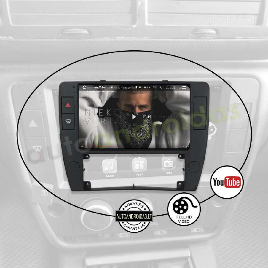 Volkswagen Passat B5 2004-07 Android multimedia - nuotraukos Nr. 9