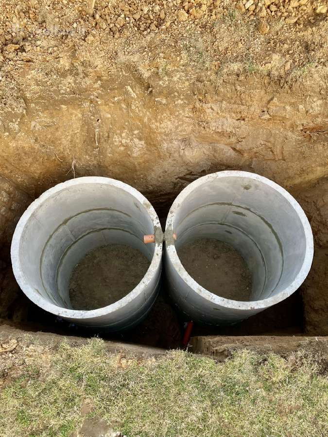Betoniniai šulinio rintinei.kanalizacijos irengim