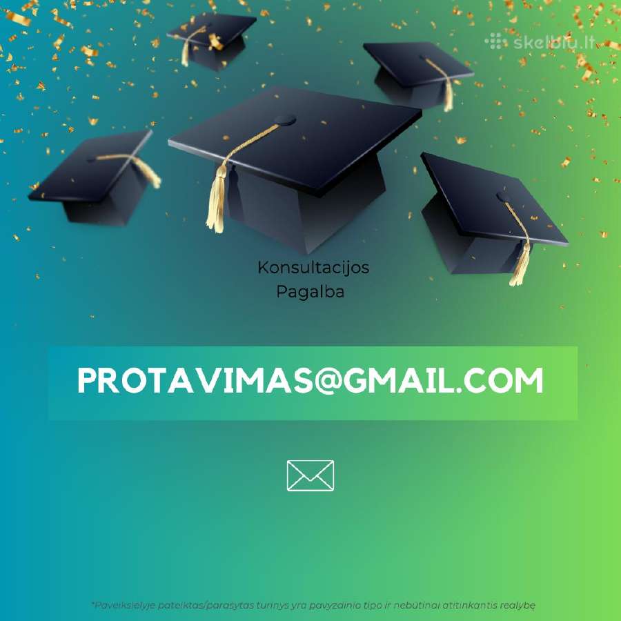 Studentų mokslo darbai – pagalba