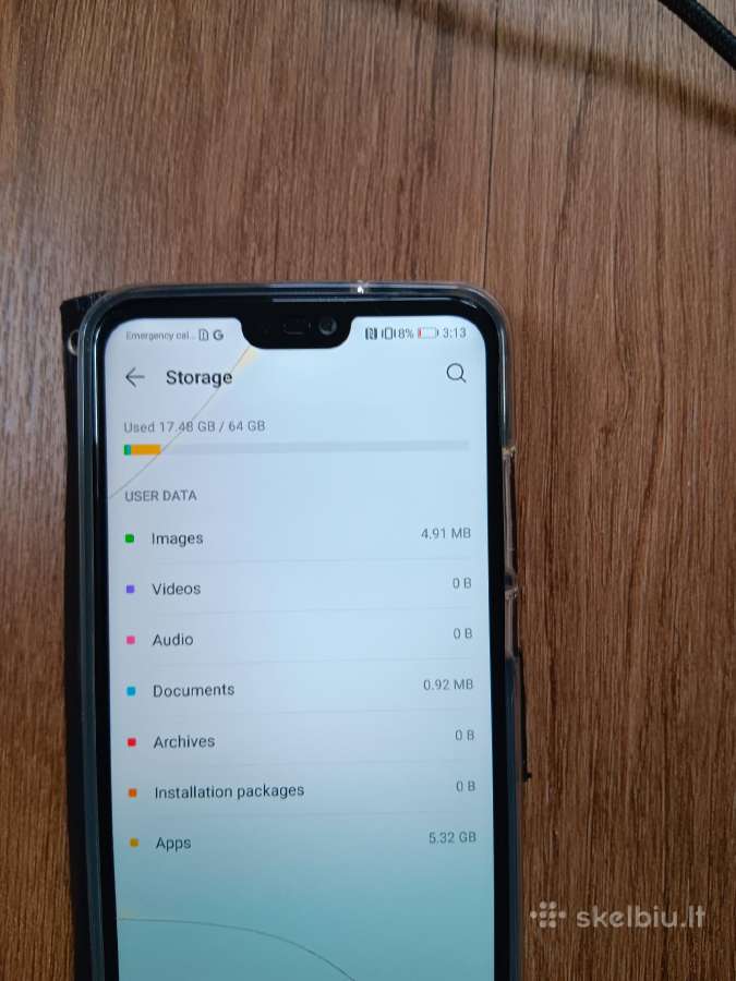 Huawei p20 lite 2018 m. - nuotraukos Nr. 3