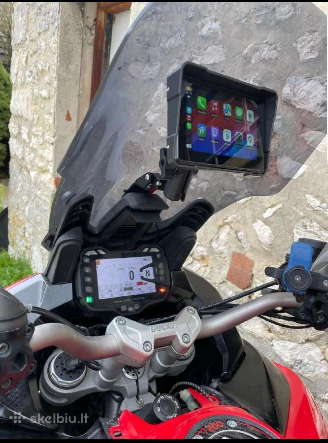 Motociklų navigacija su Carplay, 2x vaizdo kameros - nuotraukos Nr. 8