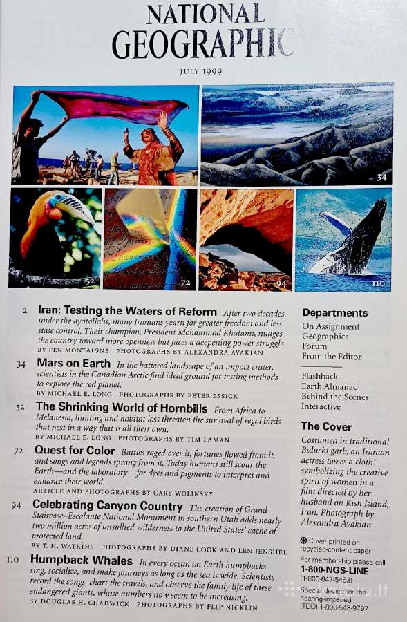 Žurnalo National Geographic (Usa) 1999-2000 m. nr. - nuotraukos Nr. 2