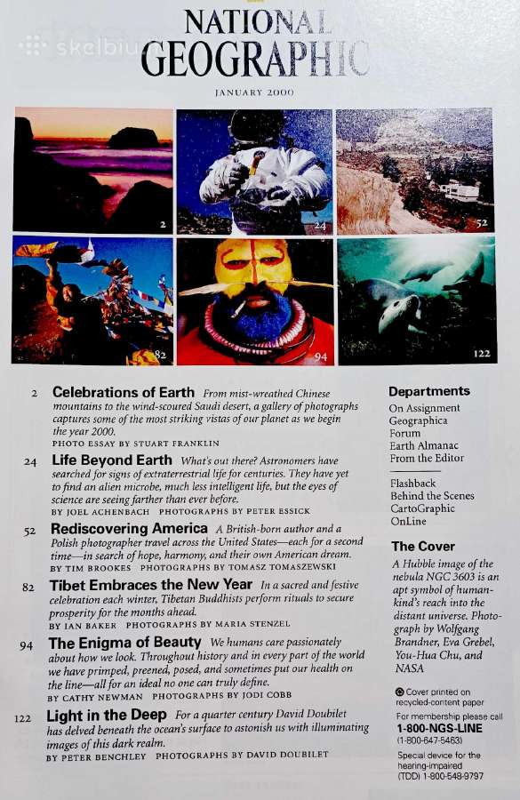 Žurnalo National Geographic (Usa) 1999-2000 m. nr. - nuotraukos Nr. 4