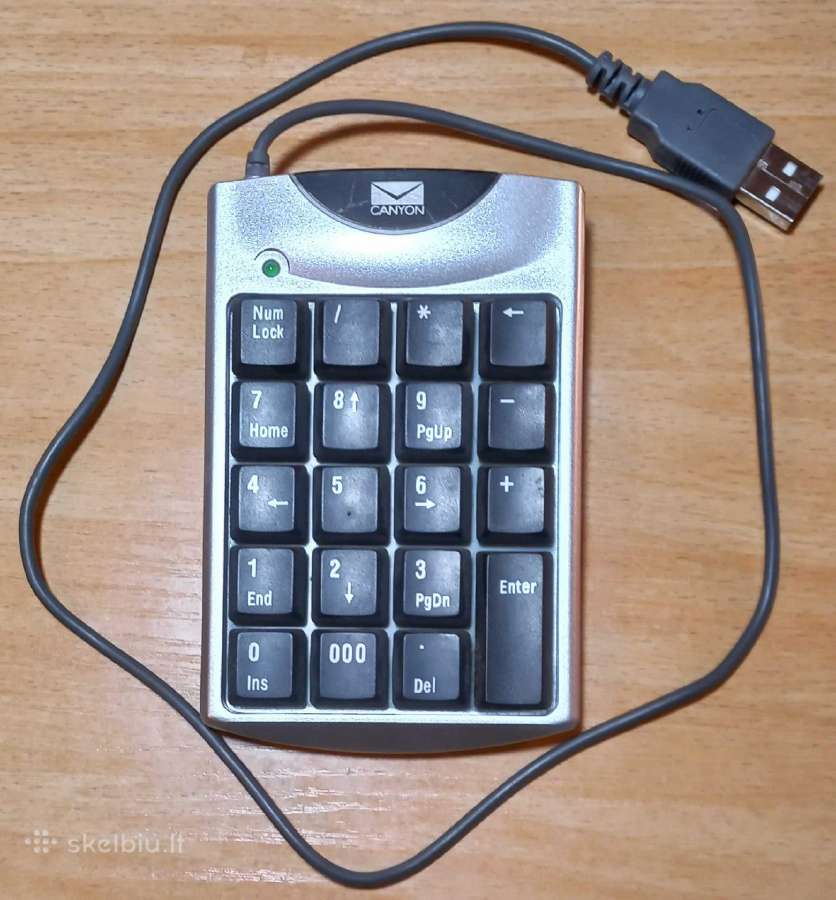 Skaičių klaviatūra Usb veikianti