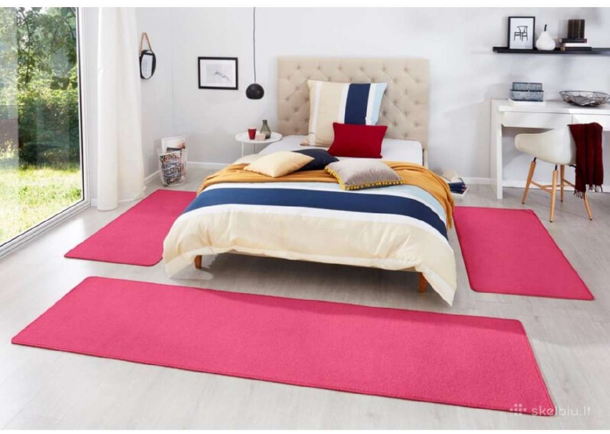 Hanse Home kilimų/ėlių komplektas Fancy Pink, 3vnt
