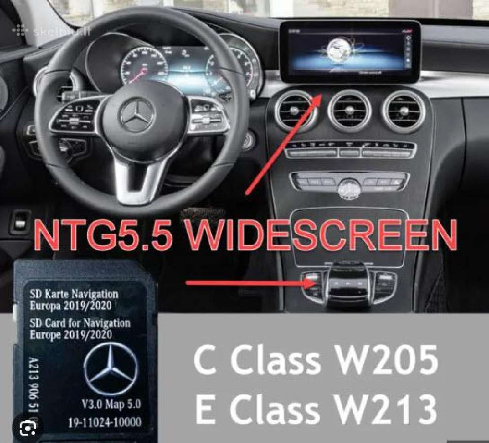 Navigacijos žemėlapių atnaujinimas. Mercedes Benz