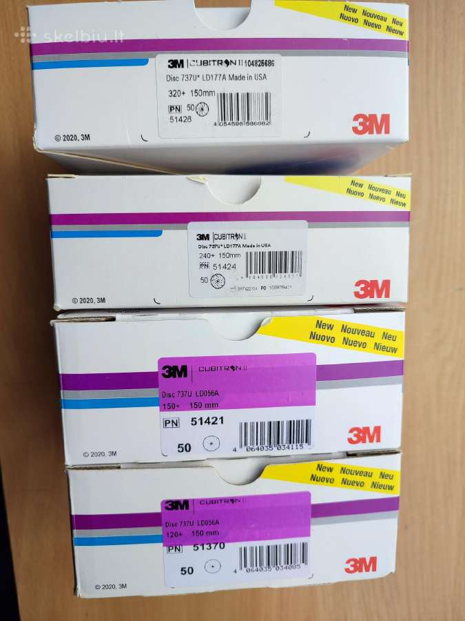 3m Cubitron šlifavimo popierius.