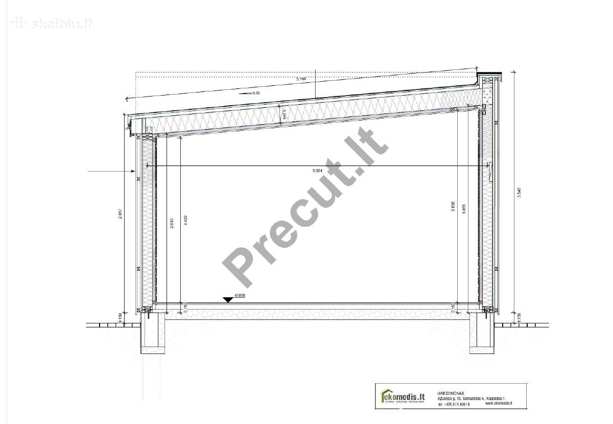 53m2 namas – 2280 Eur + PVM. Supjautas Karkasas - nuotraukos Nr. 4
