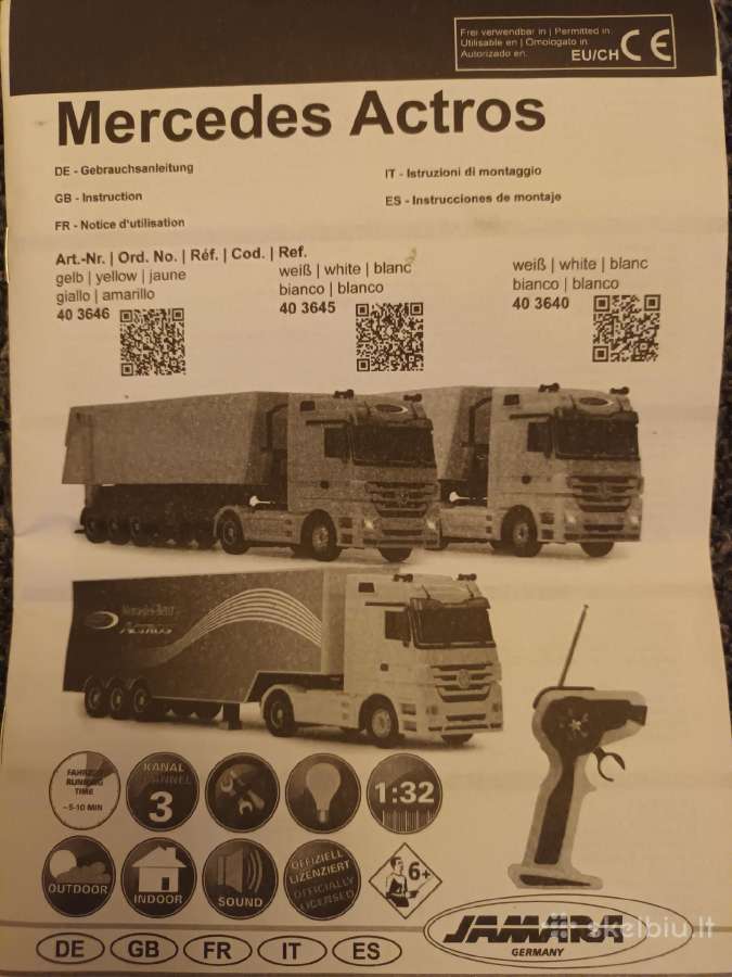 RC Mercedes Actros (Jamara) - nuotraukos Nr. 8