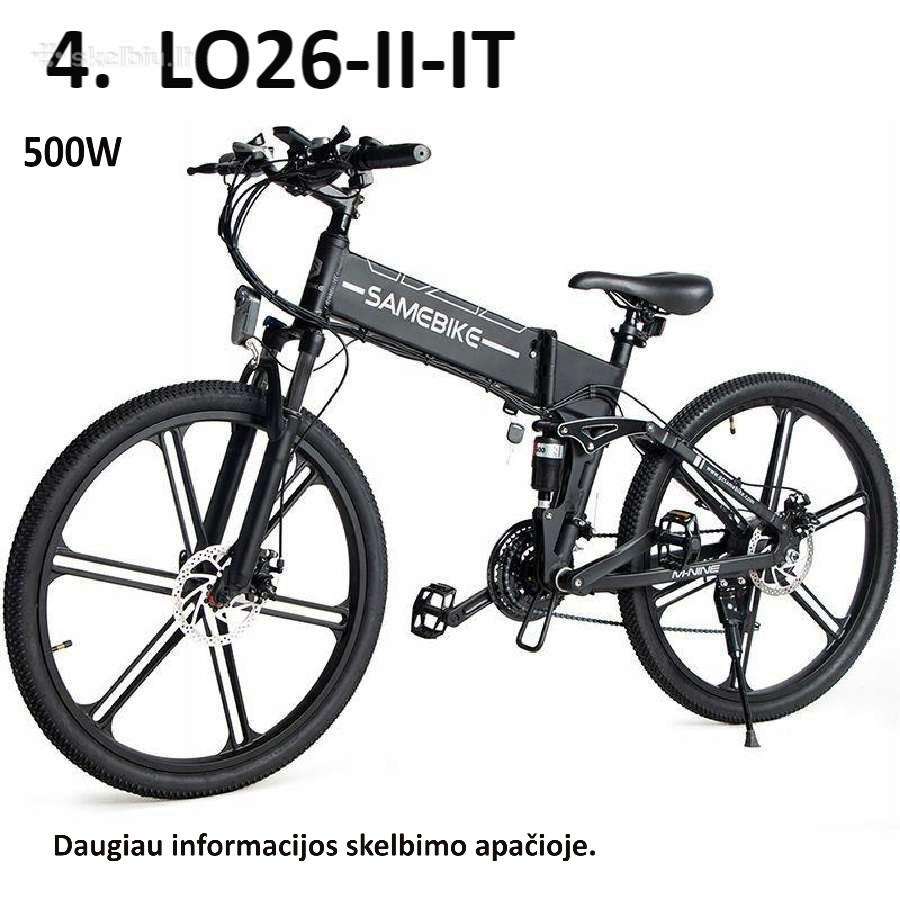 Elektrinis dviratis Samebike 20lvxd30-II 350w - nuotraukos Nr. 5
