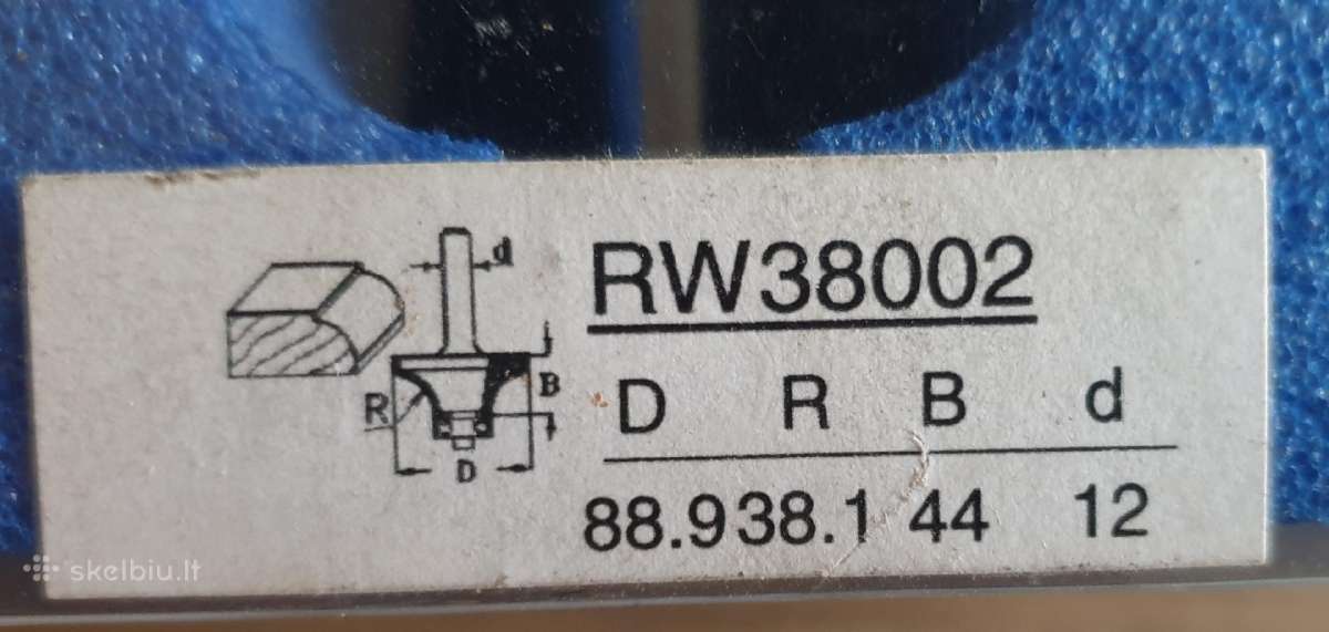 Kotinė freza R 38,1 mm - nuotraukos Nr. 4