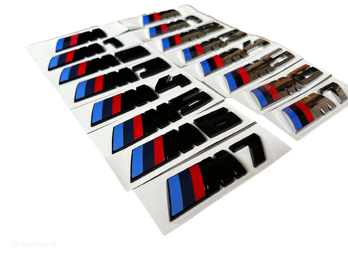 Bmw M, X, GT Bagažinės Emblemos - nuotraukos Nr. 2