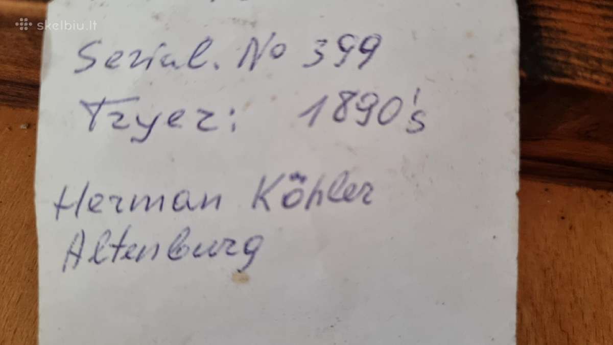 Siuvimo mašina, antikvarinė "Herman Kohler" 1890 - nuotraukos Nr. 6