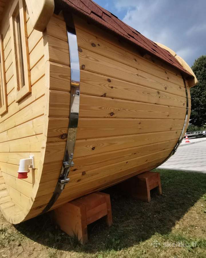Apvali Lauko pirtis bačka, sauna-kubilas 1.7m - nuotraukos Nr. 4