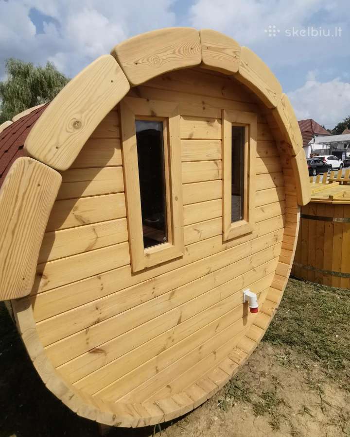 Apvali Lauko pirtis bačka, sauna-kubilas 1.7m - nuotraukos Nr. 15