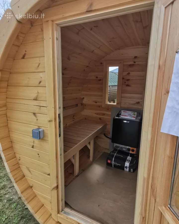 Apvali Lauko pirtis bačka, sauna-kubilas 1.7m - nuotraukos Nr. 8