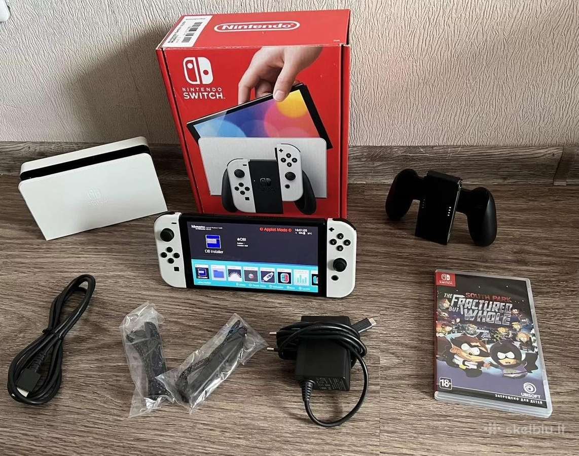Nintendo Switch Oled + 128gb - Skelbiu.lt
