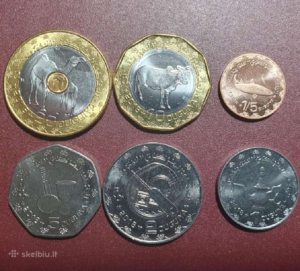 Mauritanija Ugijų 6 Vnt Setas 2018