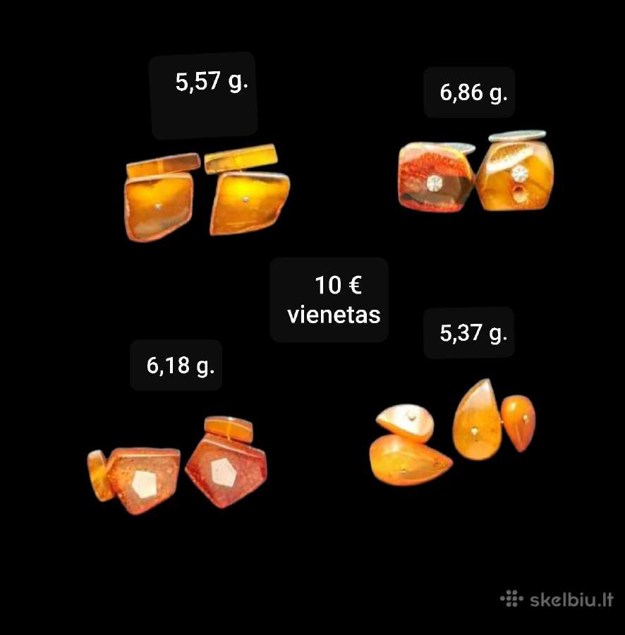 Vintaziniai Gintariniai Papuošalai - nuotraukos Nr. 2