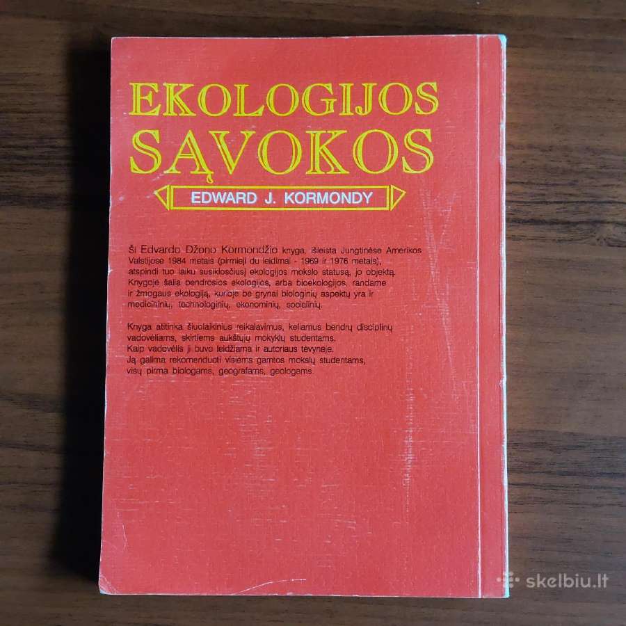 Edward J. Kormondy - Ekologijos sąvokos . - nuotraukos Nr. 4