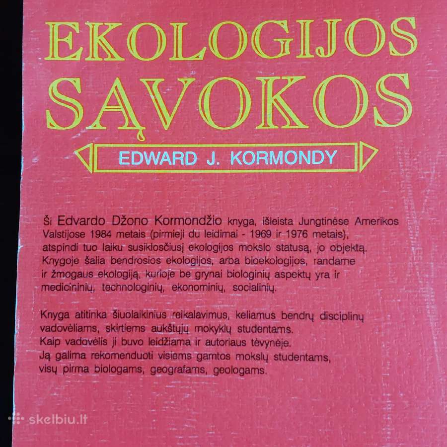 Edward J. Kormondy - Ekologijos sąvokos . - nuotraukos Nr. 5