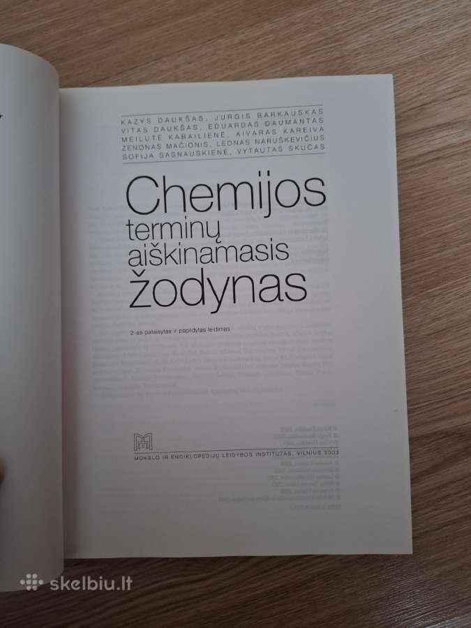 Chemijos terminų aiškinamasis žodynas - nuotraukos Nr. 3