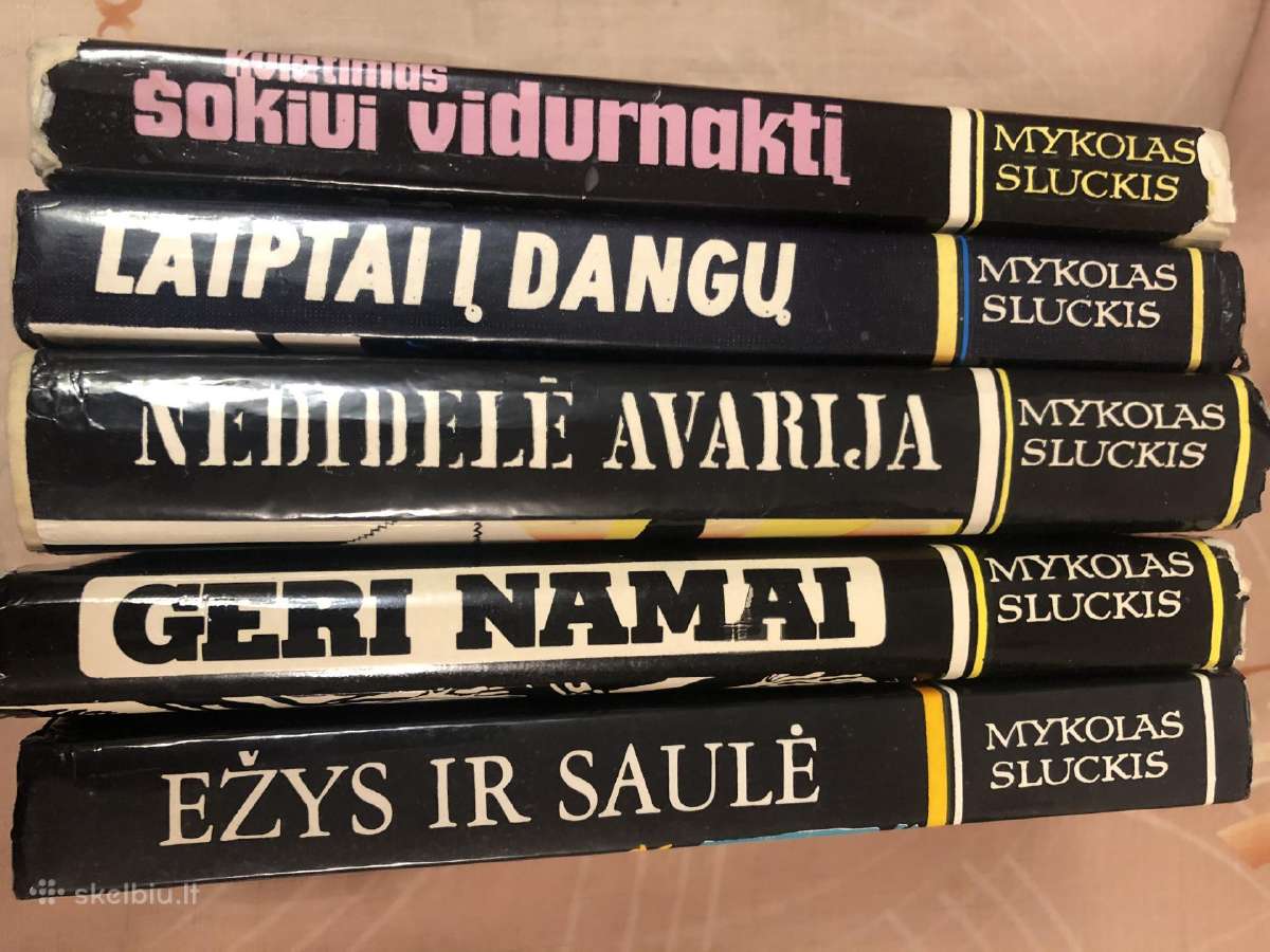 Mykolo sluckio kūrinių rinkinys 5 vnt