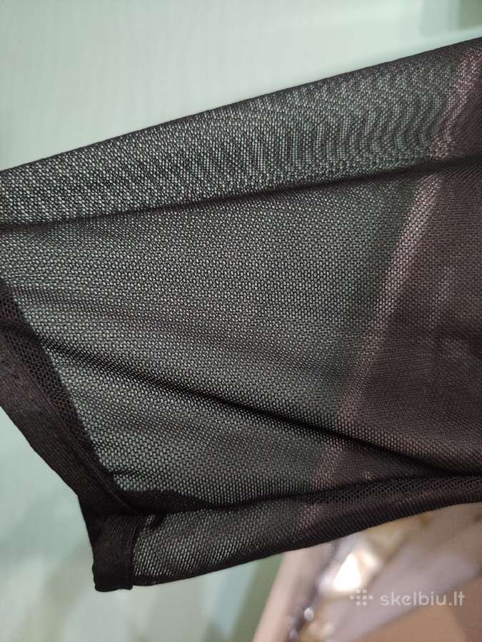Juoda tamprios medžiagos suknelė 2xl dydis - nuotraukos Nr. 4