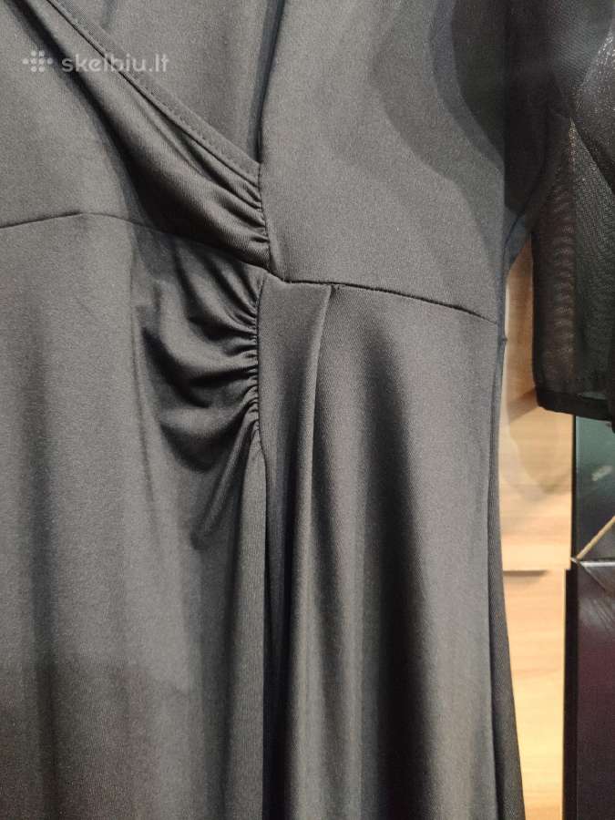 Juoda tamprios medžiagos suknelė 2xl dydis - nuotraukos Nr. 5