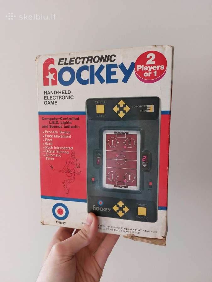 Retro labai sena žaidimų konsolė Entex,