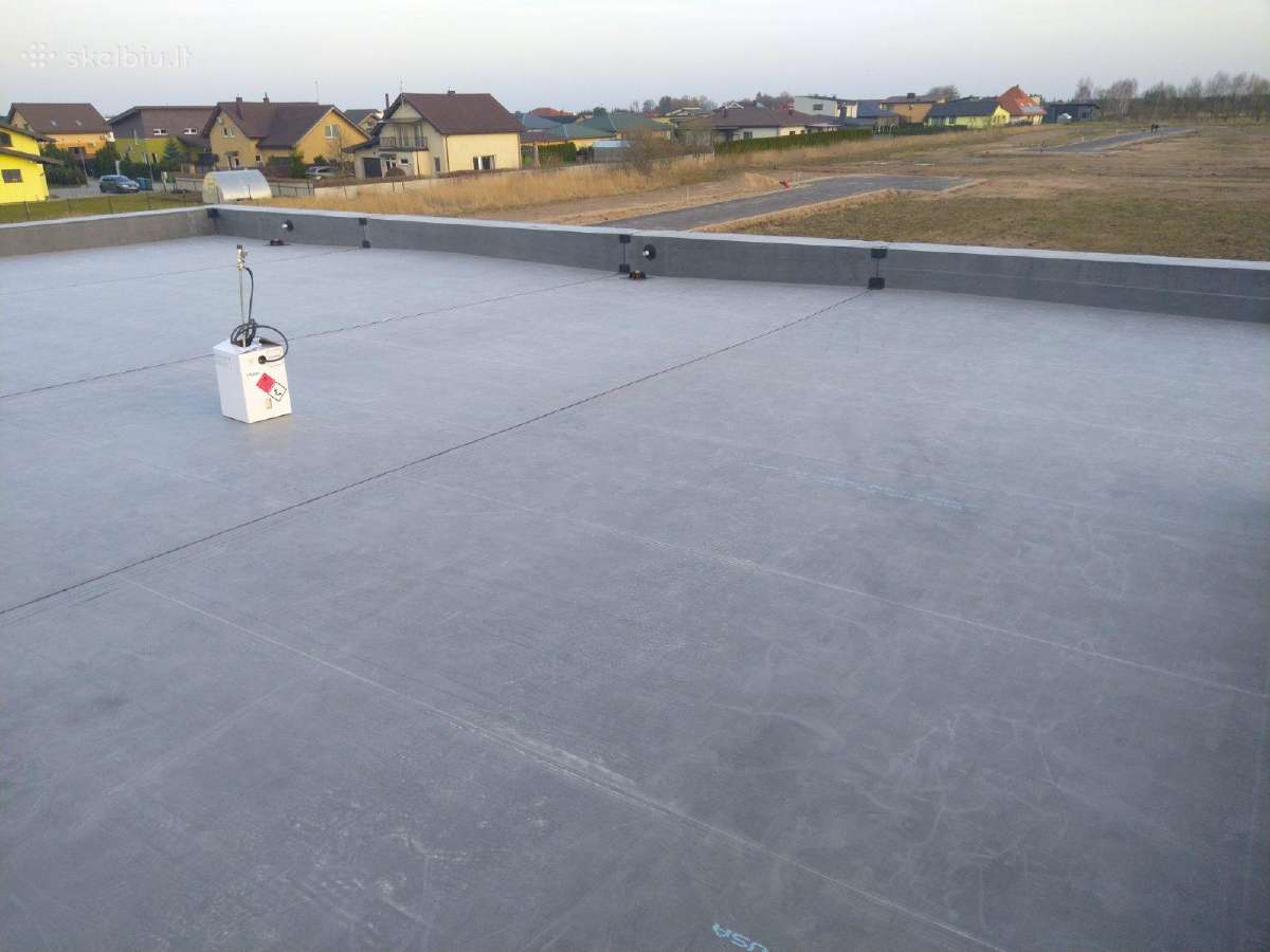 Epdm dangos montavimas, plokščių stogų šiltinimas - nuotraukos Nr. 30
