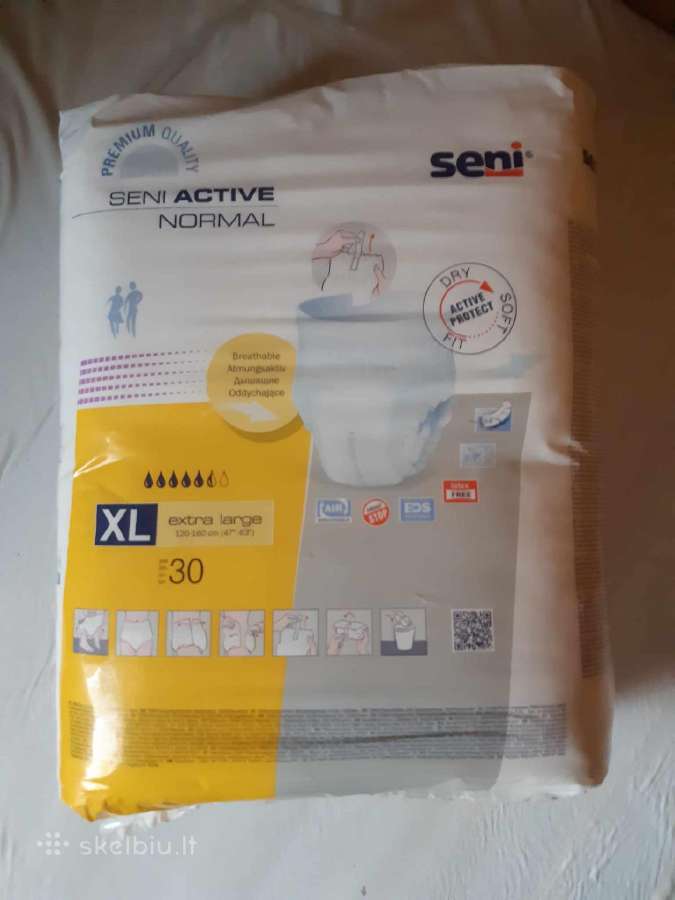 Seni active normal XL sauskelnės kelnaitės 30 vnt. - nuotraukos Nr. 3