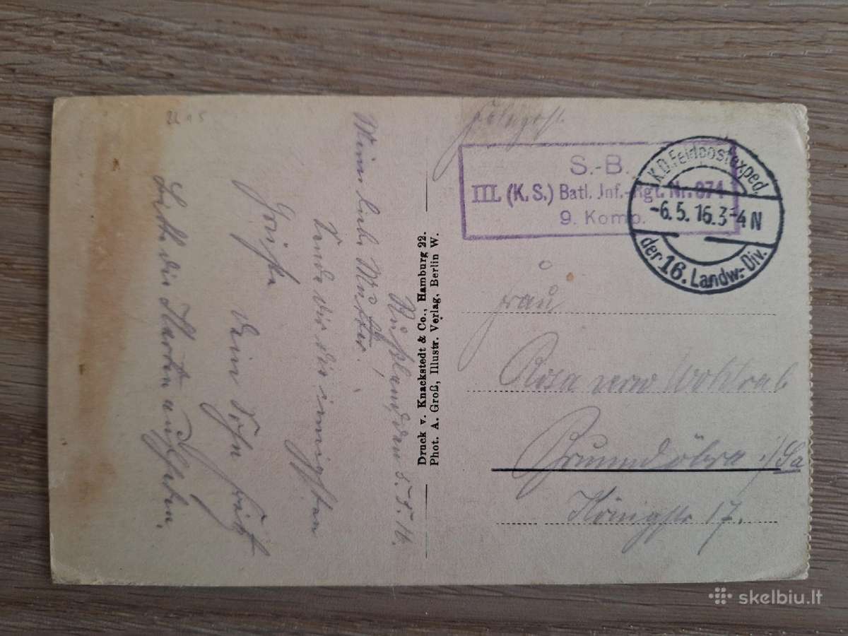 Lietuva 1916 m. Vilniaus panorama, foto - nuotraukos Nr. 2