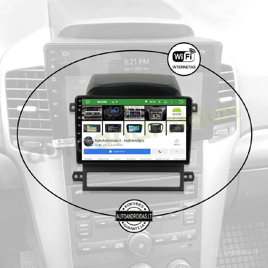 Chevrolet Captiva 2006-12 Android multimedia GPS - nuotraukos Nr. 3