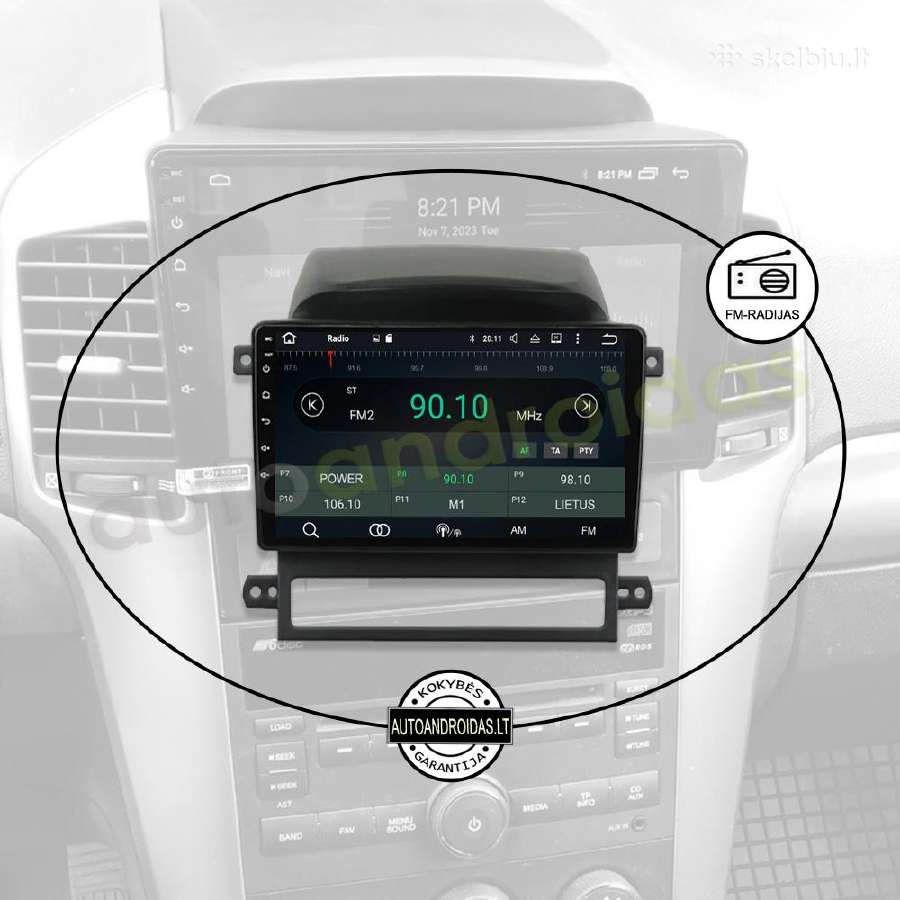Chevrolet Captiva 2006-12 Android multimedia GPS - nuotraukos Nr. 4