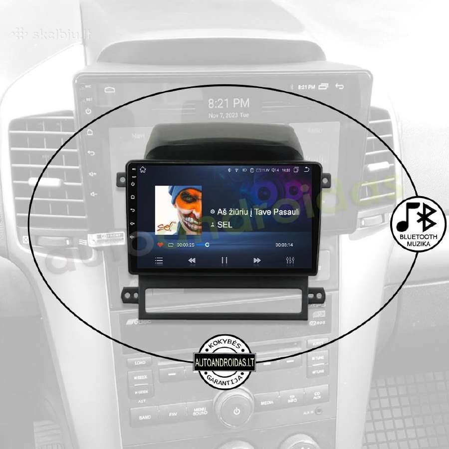 Chevrolet Captiva 2006-12 Android multimedia GPS - nuotraukos Nr. 6